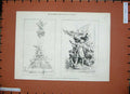 Old Antique Print 1888 Monument Gambetta Place Du Carrousel Paris France 19th