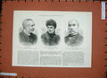Original Old Antique Print 1888 Monro Police Duchess Sutherland Ronald Thomson