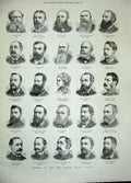 Old Antique Print 1889 Bishop Asaph Hueffer Hospital London City Council 19th