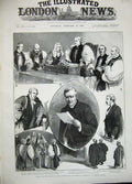 Old Antique Print 1889 Bishop Lincoln Archbishop Canterbury Lambeth Men 19th