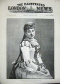 Old Antique Print 1889 Loisinger Prince Alexander Battenberg Opera Faust 19th