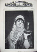 Old Antique Print 1889 Indian Dancing Girl Bayadere Lady Woman Portrait 19th