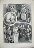 Old Antique Print 1889 Marriage Duke Portland Peter'S Church Eaton-Square 19th