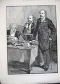Original Old Antique Print 1889 City London Freedom Lord Dufferin Guildhall Man