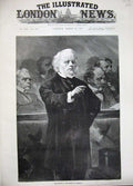 Old Antique Print 1889 Mr Bright House Commons One Ash Greenbank House 19th