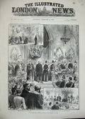Antique Old Print 1889 Prince Wales Middlesbrough Dixon Hoskins Aske Hall 19th