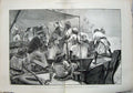 Original Old Antique Print 1889 Blockade Africa Siers Weapons Natives War Boat