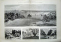 Old Antique Print 1889 Royal Agricultural Show Windsor Queen Anne Gate 19th
