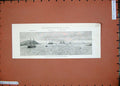 Old Antique Print 1889 Comin Channel Sultan Ship Temeraire Alexandra Sea 19th