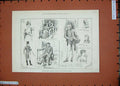 Original Old Antique Print 1889 That Dr Cupid Vaudeville Theatre Scenes Thorne