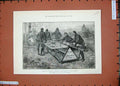 Original Old Antique Print 1889 Looshai Expedition Siers War Army Goorkhas 19th
