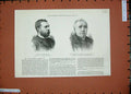 Original Old Antique Print 1889 John Albert Bright Benjamin Hall Kennedy School