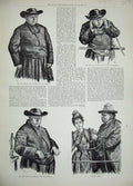 Original Old Antique Print 1889 Telephone Invention Abbe Bontemps Music Man