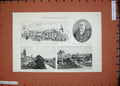 Old Antique Print 1889 Mayor Harrogate Bath Hospital Stray Crescent Home 19th