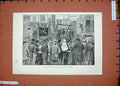 Old Antique Print 1889 Eight-Hours Procession Melbourne Australia People 19th