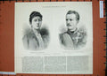 Original Old Antique Print 1889 Princess Melitza Montenegro Duke Peter Russia