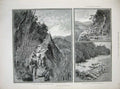 Original Old Antique Print Lushai Expedition 1890 Coolies Mountain Outan Chitra