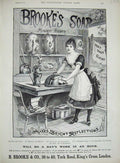 Original Old Antique Print Advertisement Brookes Monkey Brand Soap 1890 Polish