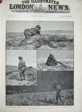 Old Antique Print 1890 Antelope Hunting Nevada America Broncho Horse Camp 19th
