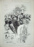 Antique Old Print 1890 River Torc Killarney Ireland America Wall New York 19th