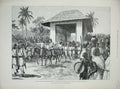 Old Antique Print 1890 Stanley Emin Pasha Jephson Nile School Church War 19th