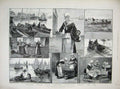 Old Antique Print French Sardine Industry 1890 Fishing Overend Fine Art 19th