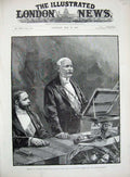 Old Antique Print 1890 Royal Albert Stanley Geographical Dover Pier Art 19th