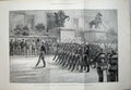 Old Antique Print 1890 Prince Wales Berlin Parade Imperial Palace Guards 19th