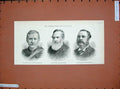 Original Old Antique Print 1890 General Brine Josiah Goodwin Earl Milltown Men