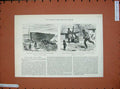 Original Old Antique Print 1890 Hull Ship Chilvane Portuguese Black Siers War