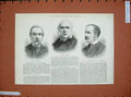 Old Antique Print 1890 Barry M.P John Bridge Magistrate Cowan Belfast Men 19th