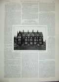 Original Old Antique Print 1892 Pantomime Drury Lane Theatre Elleray Williams
