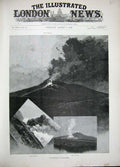 Old Antique Print 1892 Eruption Mount Etna Volcano Mountain Lava Fine Art 19th