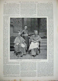 Old Antique Print Grindelwald Switzerland Eiger 1892 Archbishop Vaughan 19th