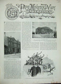Old Antique Print 1892 Prime Minister Liverpool Gladstone George'S James 19th
