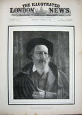 Old Antique Print 1892 Alfred Baron Tennyson Poet Laureate Westminster 19th