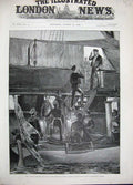Antique Old Print 1892 German Emperor Ship Victoria Albert William Meteor 19th