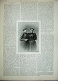 Old Antique Print 1893 Portrait Miss Frances Willard Lady Henry Somerset 19th