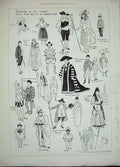 Old Antique Print 1893 Childrens Fancy Dress Ball Mansion House Costumes 19th