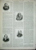 Old Antique Print 1893Ingram Dean Peterborough Lane Police Summers Perrin 19th