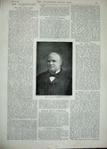 Old Antique Print 1893 Duchess Sutherland Theatre Haymarket Earl Derby 19th