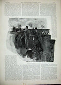 Antique Old Print 1893 York Princess May Duchess Teck Cemetery Grave-Yard 19th