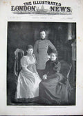 Original Old Antique Print 1893 Wedding Berlin Frederick Charles Hesse Banquet