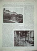 Original Old Antique Print 1893 Marriage Princess Marie Edinburgh Sigmaringen
