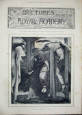 Old Antique Print 1893 Pictures Royal Academy Art Paintings Nile Sheep 19th