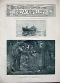 Antique Old Print 1893 Pictures New Gallery Art Paintings Tuscany Animals 19th