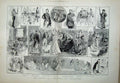 Old Antique Print 1893 Debutantes Drawing Room Yeoman Gauntlet Dancing 19th