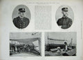 Old Antique Print 1894 America Ship Chicago Captain Mahan Admiral Erben 19th