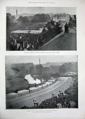 Original Old Antique Print 1894 Queen'S Birthday Horse Guards Parade Trooping
