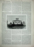 Old Antique Print 1894 Villa Fabbricotti Florence Queen Italy Photograph 19th